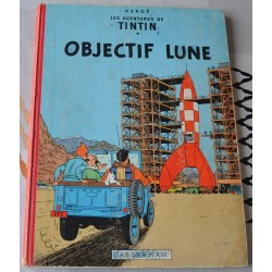 Tintin Objectif Lune B32 1962