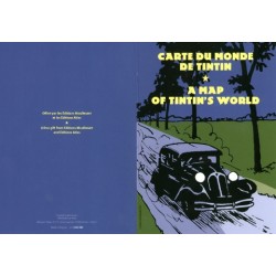 Carte du monde Tintin