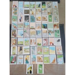 Tintin lot de 64 chromos...